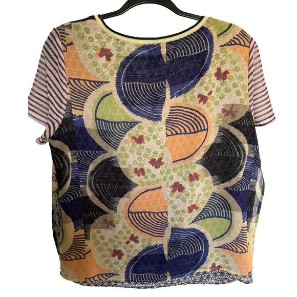 Scotch & Soda Abstract Colorful Pattern Blouse Size 2 - Picture 5 of 10